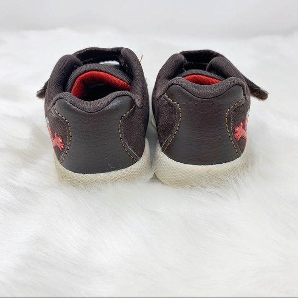 ELMO toddler sneakers brown Velcro straps - Picture 3 of 8